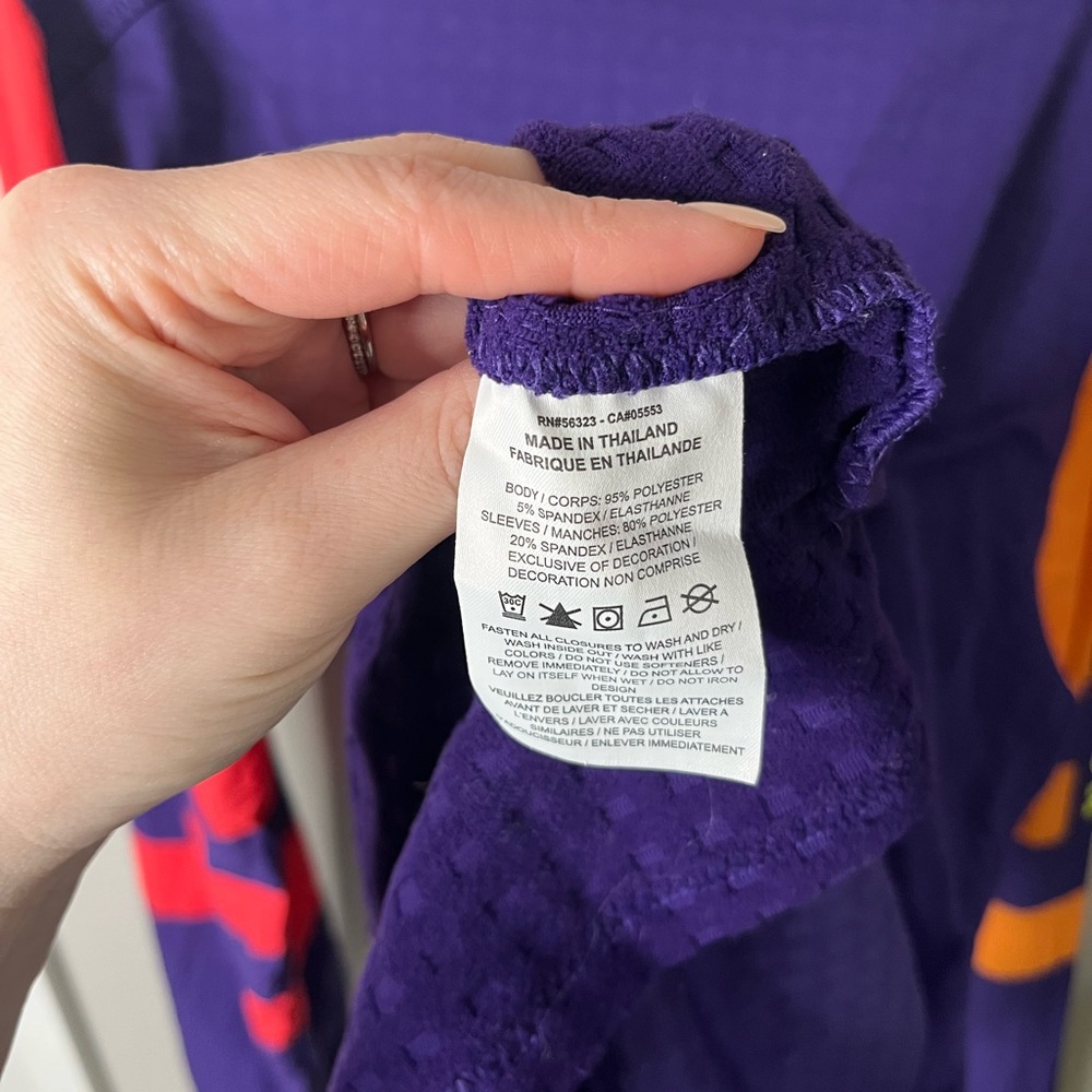 Nike Wild Run Therma Purple Half-Zip Pullover with Neon Accents size xl - Picture 8 of 9